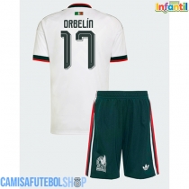 Camisa de time de futebol México Orbelin Pineda #17 Replicas 2º Equipamento Infantil Mundo 2026 Manga Curta (+ Calças curtas)